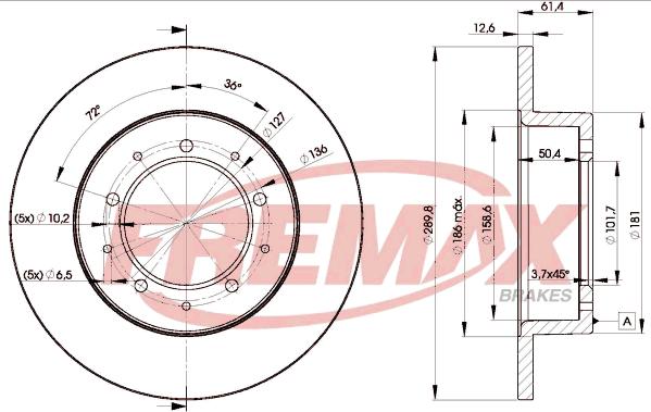 FREMAX BD-0461 - Kočioni disk www.molydon.hr