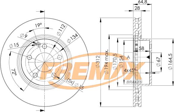 FREMAX BD-0414 - Kočioni disk www.molydon.hr