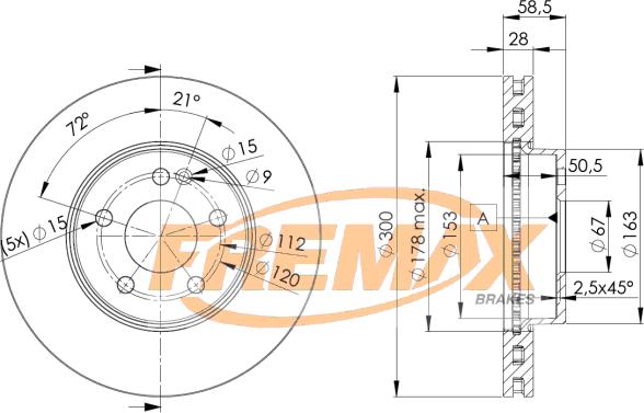 FREMAX BD-0415 - Kočioni disk www.molydon.hr