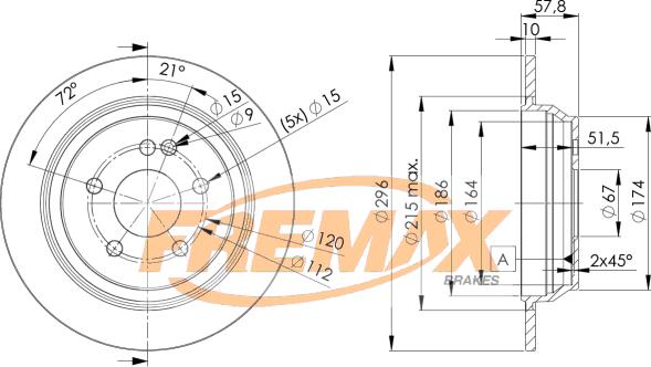 FREMAX BD-0416 - Kočioni disk www.molydon.hr