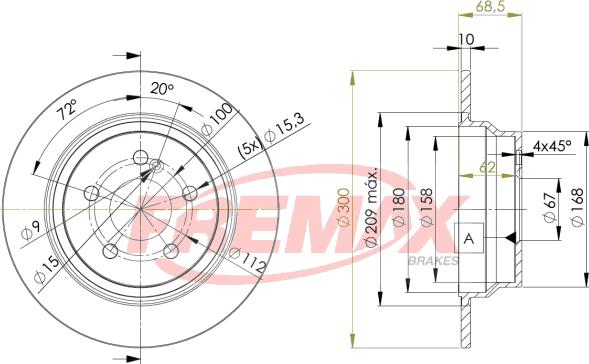 FREMAX BD-0413 - Kočioni disk www.molydon.hr