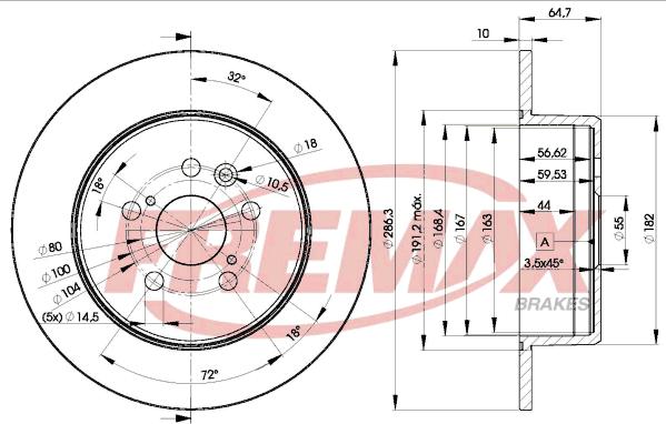 FREMAX BD-0430 - Kočioni disk www.molydon.hr