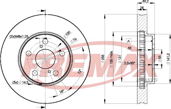 FREMAX BD-0501 - Kočioni disk www.molydon.hr