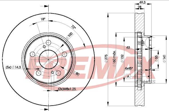 FREMAX BD-0600 - Kočioni disk www.molydon.hr