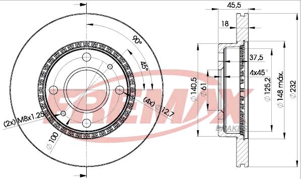 FREMAX BD-0601 - Kočioni disk www.molydon.hr