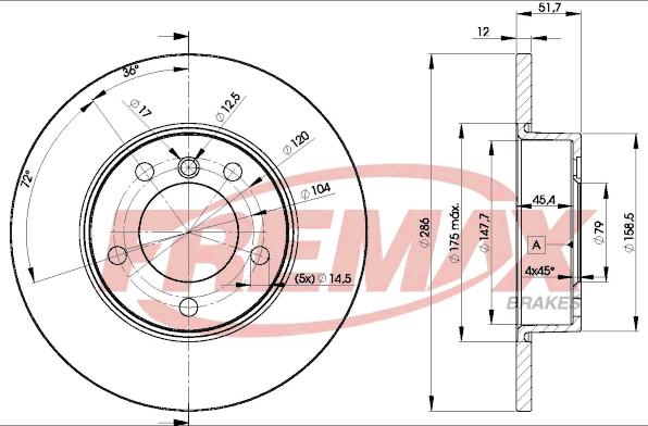 FREMAX BD-0673 - Kočioni disk www.molydon.hr