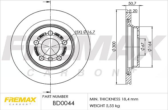 FREMAX BD-0044 - Kočioni disk www.molydon.hr