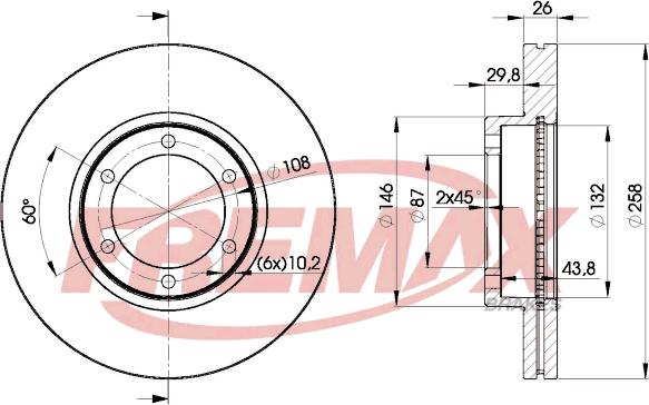 FREMAX BD-0004 - Kočioni disk www.molydon.hr