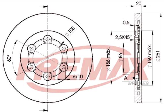 FREMAX BD-0005 - Kočioni disk www.molydon.hr