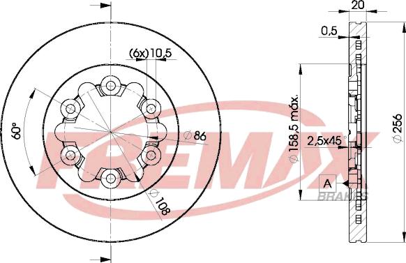 FREMAX BD-0001 - Kočioni disk www.molydon.hr