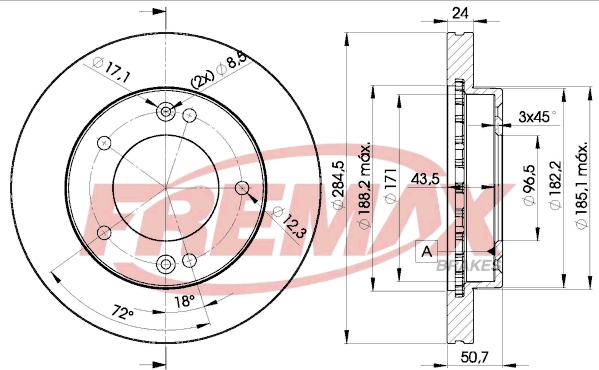 FREMAX BD-0008 - Kočioni disk www.molydon.hr