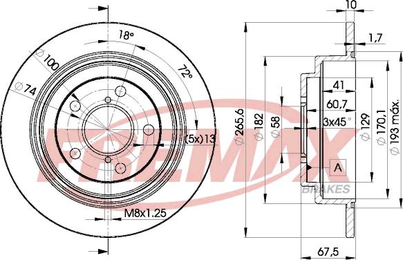 FREMAX BD-0034 - Kočioni disk www.molydon.hr