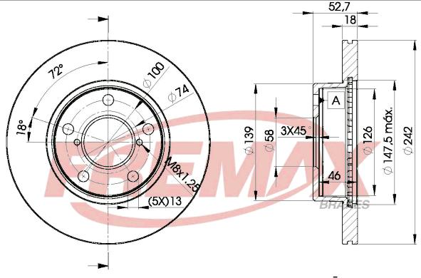 FREMAX BD-0032 - Kočioni disk www.molydon.hr