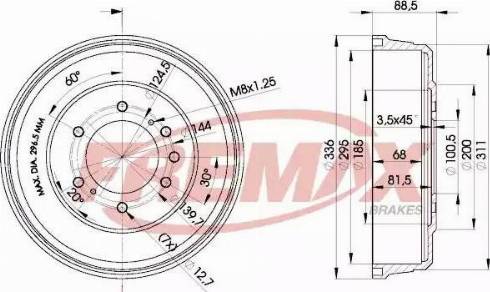 FREMAX BD-0022 - Bubanj kočnica www.molydon.hr