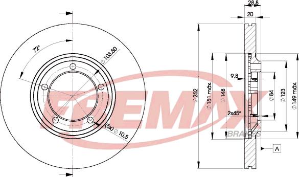 FREMAX BD-0100 - Kočioni disk www.molydon.hr