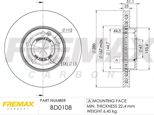 FREMAX BD-0108 - Kočioni disk www.molydon.hr