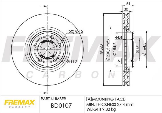 FREMAX BD-0107 - Kočioni disk www.molydon.hr