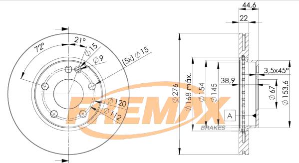 FREMAX BD-0111 - Kočioni disk www.molydon.hr