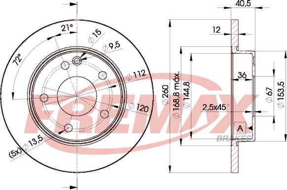 FREMAX BD-0112 - Kočioni disk www.molydon.hr