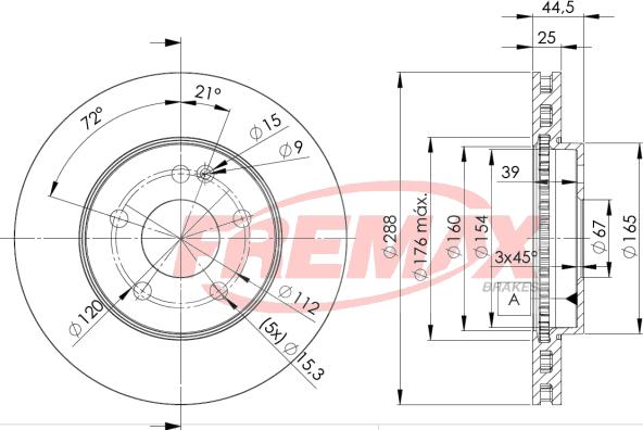 FREMAX BD-0117 - Kočioni disk www.molydon.hr