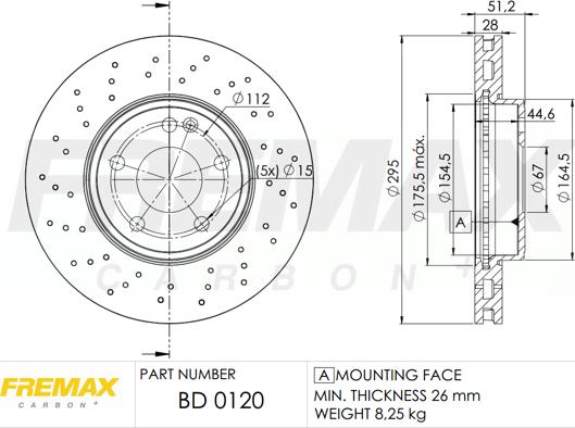 FREMAX BD-0120 - Kočioni disk www.molydon.hr