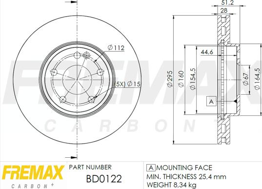 FREMAX BD-0122 - Kočioni disk www.molydon.hr