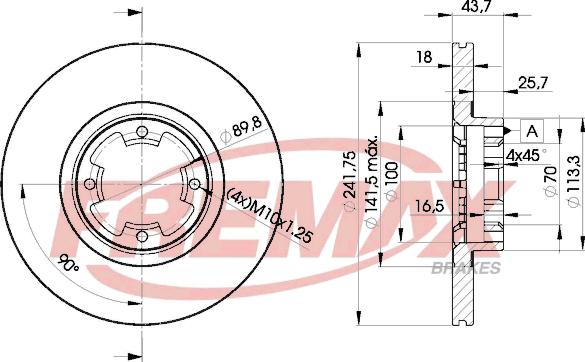 FREMAX BD-0170 - Kočioni disk www.molydon.hr