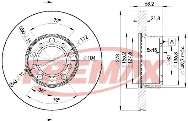 FREMAX BD-0172 - Kočioni disk www.molydon.hr