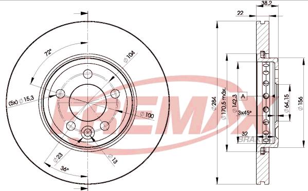 FREMAX BD-0844 - Kočioni disk www.molydon.hr