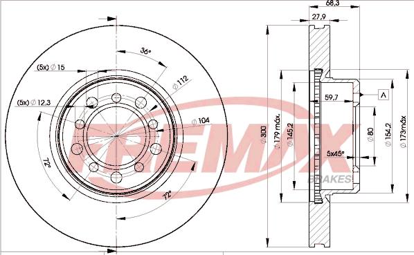 FREMAX BD-0805 - Kočioni disk www.molydon.hr