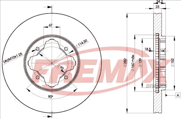 FREMAX BD-0837 - Kočioni disk www.molydon.hr