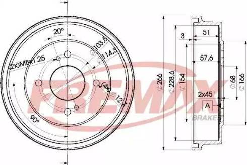 FREMAX BD-0349 - Bubanj kočnica www.molydon.hr