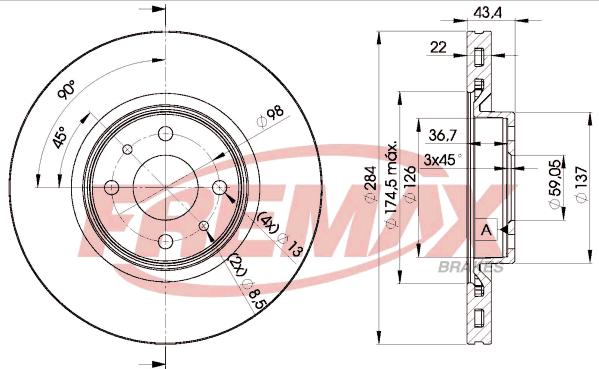 FREMAX BD-0356 - Kočioni disk www.molydon.hr