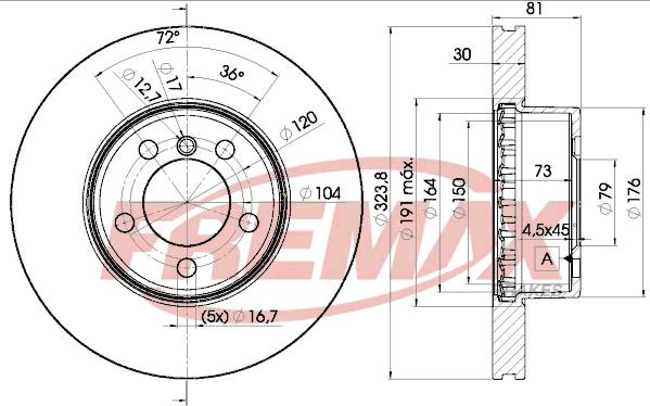 FREMAX BD-0265 - Kočioni disk www.molydon.hr