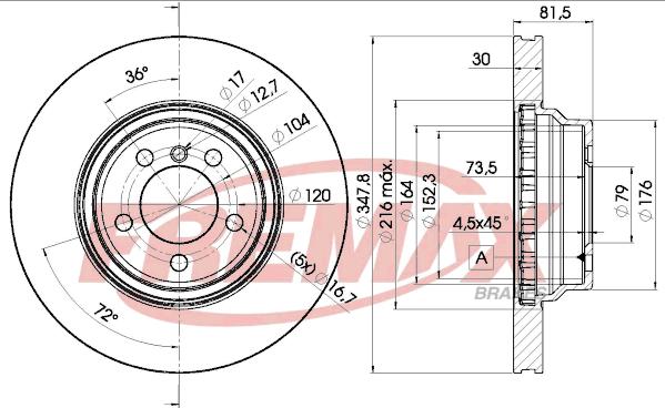 FREMAX BD-0267 - Kočioni disk www.molydon.hr