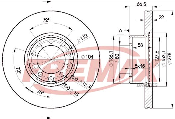 FREMAX BD-0205 - Kočioni disk www.molydon.hr