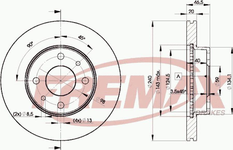 FREMAX BD-0707 - Kočioni disk www.molydon.hr