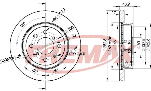 FREMAX BD-0715 - Kočioni disk www.molydon.hr