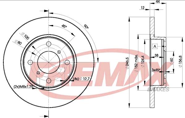 FREMAX BD-0711 - Kočioni disk www.molydon.hr