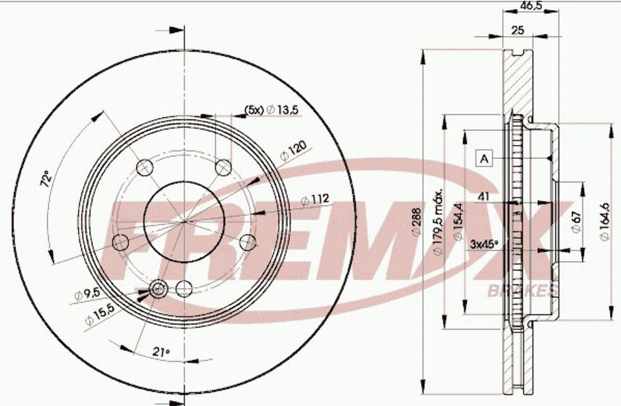 FREMAX BD0712 - Kočioni disk www.molydon.hr