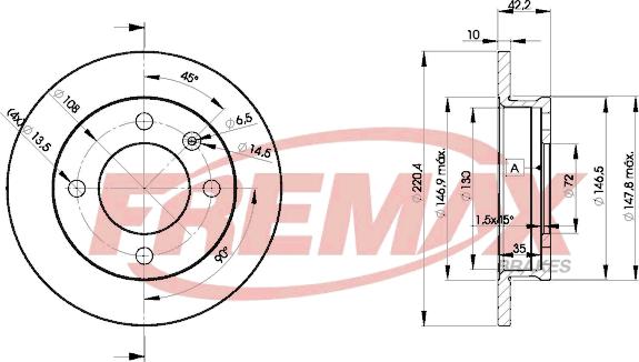 FREMAX BD-1991 - Kočioni disk www.molydon.hr