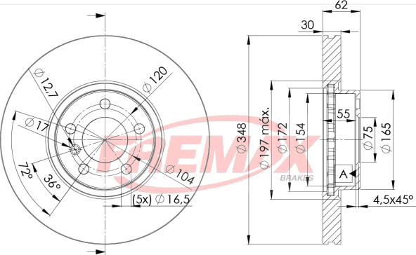 FREMAX BD-1986 - Kočioni disk www.molydon.hr