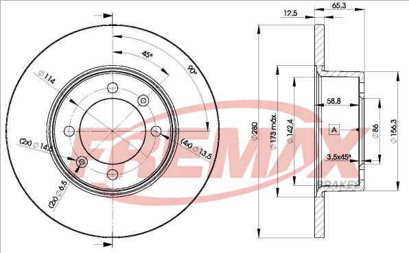 FREMAX BD-1981 - Kočioni disk www.molydon.hr