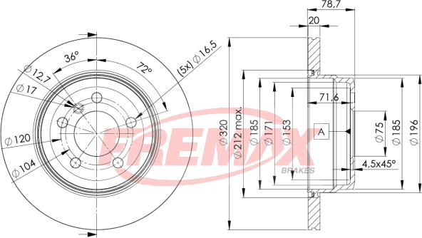 FREMAX BD-1970 - Kočioni disk www.molydon.hr