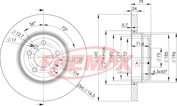 FREMAX BD-1971 - Kočioni disk www.molydon.hr