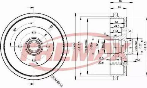 FREMAX BD-1516 - Bubanj kočnica www.molydon.hr