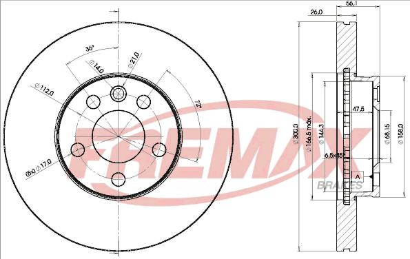 FREMAX BD-1531 - Kočioni disk www.molydon.hr