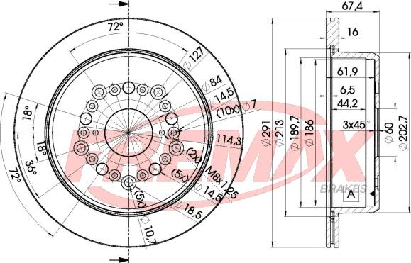 FREMAX BD-1040 - Kočioni disk www.molydon.hr