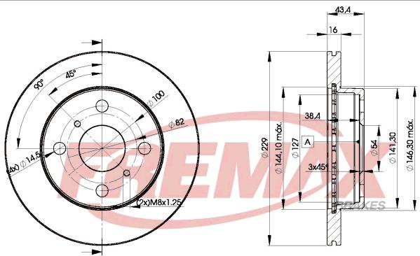 FREMAX BD-1009 - Kočioni disk www.molydon.hr