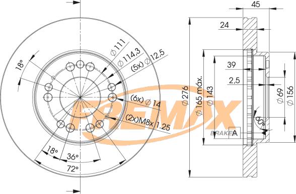 FREMAX BD-1002 - Kočioni disk www.molydon.hr